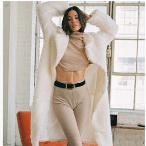 Princess Polly Alistar Coat - Cream